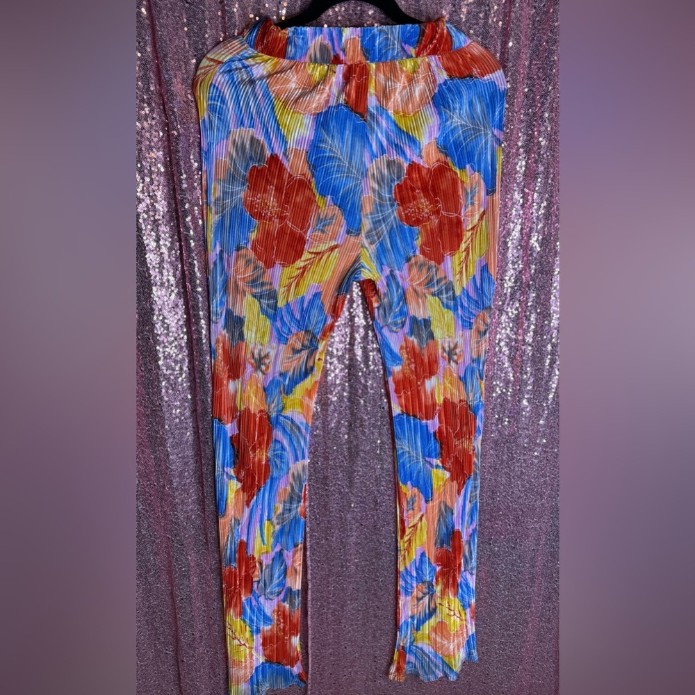 Fashion Nova Vibrant Floral Pants